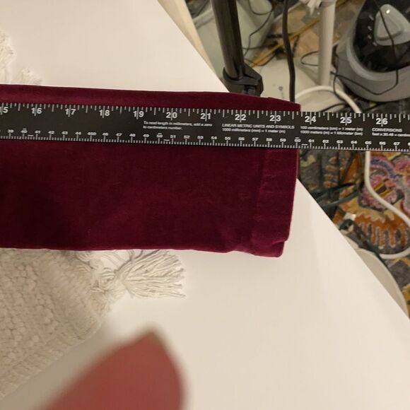 RedHotJean velvet jacket dark raspberry blazer - Picture 16 of 16